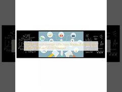 MTHGH 65 pouces support multi-utilisateur de carte noire électronique intelligente avec processeur I3/I5/I7/I9