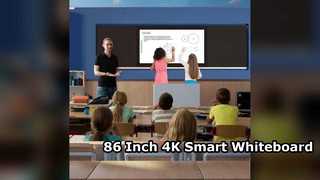 Tableau blanc intelligent 4K de 86 pouces pour les salles de classe