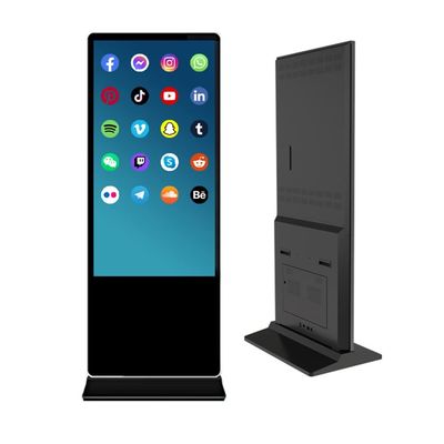 Affichage de signalisation numérique debout à l'intérieur avec système d'exploitation Android Windows