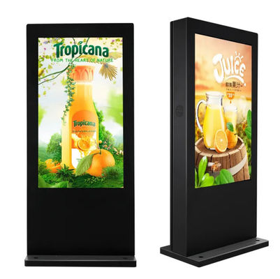 Écran d'affichage numérique extérieur multilingue étanche avec kiosque ODM