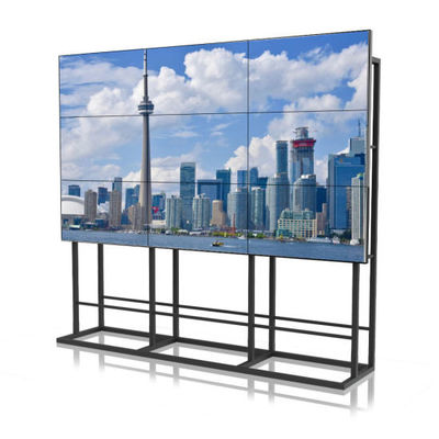 Écran d'épissage LCD de 55 pouces 4k 8k monté sur le mur pour la publicité commerciale