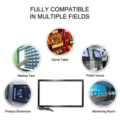 Écran tactile infrarouge professionnel DC 5V IR Panneau tactile 8 ms Réponse