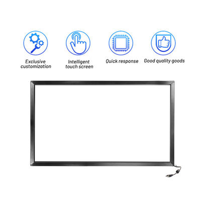 Moniteur à écran tactile infrarouge à courant continu 5V avec communication RS485 RS232