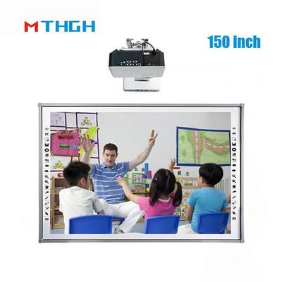 150 pouces tableau blanc interactif 40 points intelligent infrarouge tactile tableau noir d'enseignement
