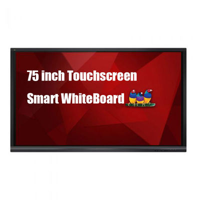 Écran tactile interactif de 75 pouces 4G / 8G / 16G / 32G / 64G / 128G / 512G Processeur quad-core en option