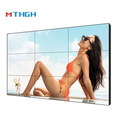 46 pouces 72% de gamme de couleurs ADS Panneau LCD Vidéo Écran murale Avec des coutures 3,5 mm