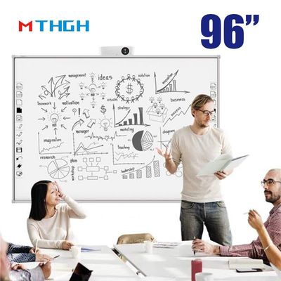 Tableau blanc numérique de classe de 96 pouces avec affichage interactif intelligent tactile à 10 points