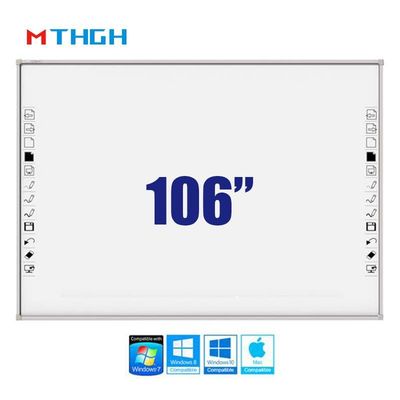 106 pouces Touch électromagnétique Smart Whiteboard 3840X2160 Résolution de l'écran Pour l'interaction scolaire