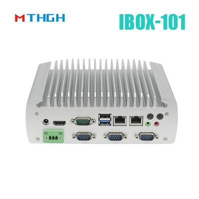IBOX-101 Plus Mini PC industriel avec HDMI Mini PCIe / MSATA Prise en charge de Windows / Linux