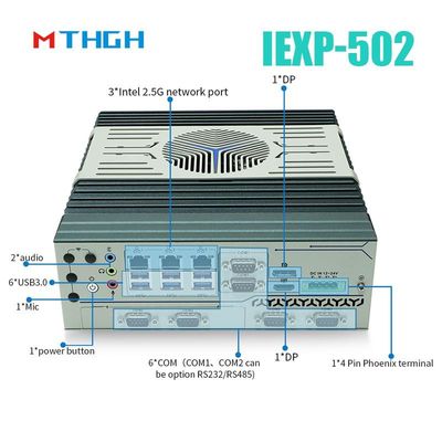IEXP-502 Mini PC industriel avec une fente d'extension mini PCIe Système d'exploitation Windows/Linux