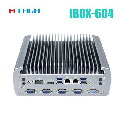PC industriel sans ventilateur IBOX-604 Intel Core I5 6500T SSD HDMI Windows/Linux
