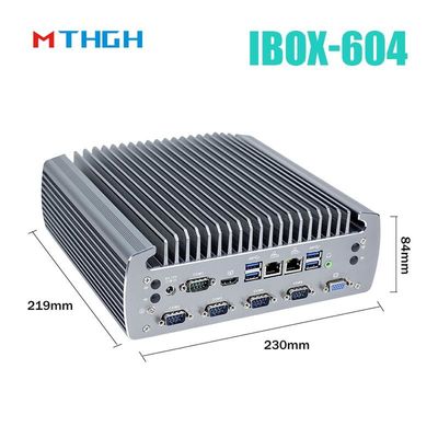 PC industriel sans ventilateur IBOX-604 Intel Core I5 6500T SSD HDMI Windows/Linux