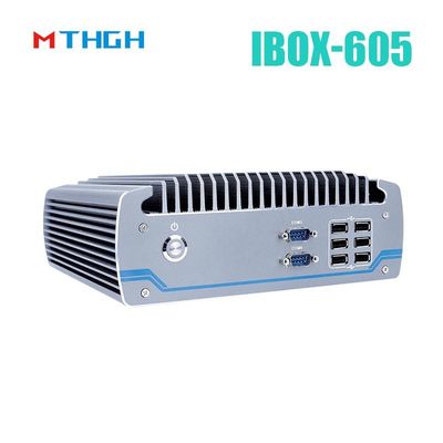 Intel Core I5-8500T Chassis en aluminium Mini PC, PC industriel sans éventail IBOX-605