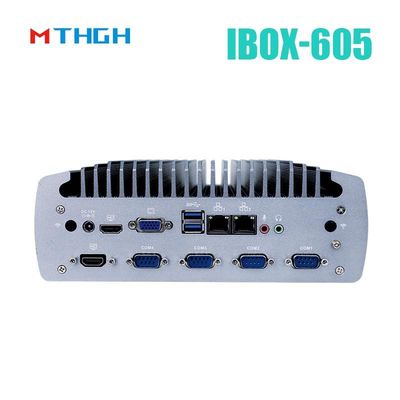 Intel Core I5-8500T Chassis en aluminium Mini PC, PC industriel sans éventail IBOX-605