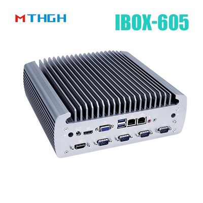 Intel Core I5-8500T Chassis en aluminium Mini PC, PC industriel sans éventail IBOX-605