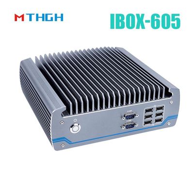 Intel Core I5-8500T Chassis en aluminium Mini PC, PC industriel sans éventail IBOX-605