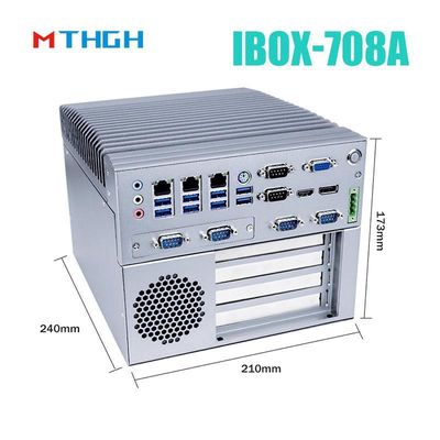 I3 6100T Quad Core Mini PC industriel sans ventilateur avec alimentation en courant continu 12V et SSD 64G