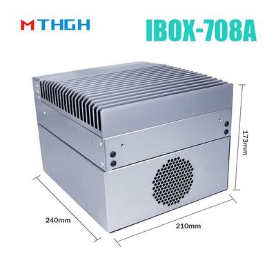 I3 6100T Quad Core Mini PC industriel sans ventilateur avec alimentation en courant continu 12V et SSD 64G