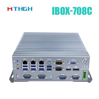 IBOX-708C Mini PC industriel Prise en charge HDMI/DP/VGA 6*COM 8*USB3.0