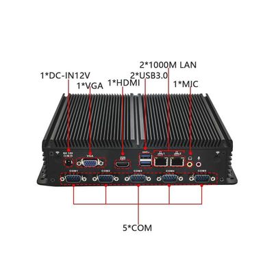 Quad Core Gemini Lake Refresh IBOX-1026 Mini PC avec une double connexion LAN Intel