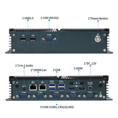 Certifié IBOX-1326 Quad Core N100 Mini PC industriel avec 2*Intel I211 au réseau local