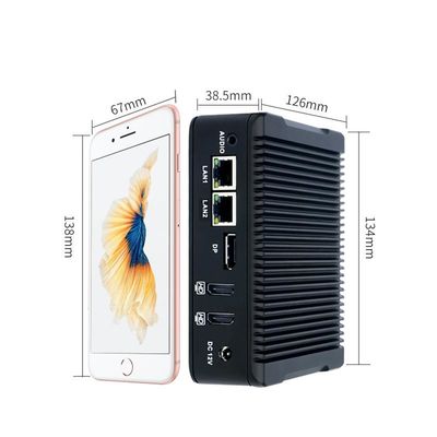 Nano-N5 Plus Mini PC industriel avec un quad core J3710 1XMSATA 2.5 HDD 2XUSB3.0