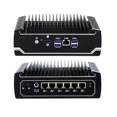 IBOX-501 N18 Mini PC industriel sans ventilateur Quad Core 32 Go de stockage avec MSATA