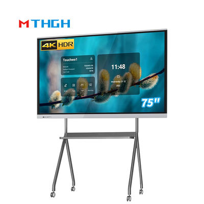 Salle de conférence HD 4K 75 pouces tableau blanc interactif toucher interactif tout-en-un avec USB