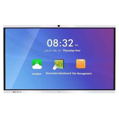 Une tablette à écran blanc interactif numérique intelligent de 20 points de 86 pouces sous-rouge Android 11.0