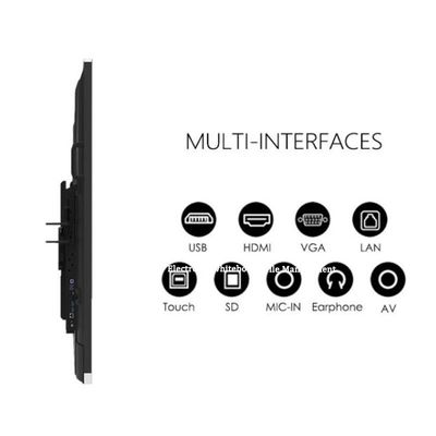 Une tablette à écran blanc interactif numérique intelligent de 20 points de 86 pouces sous-rouge Android 11.0