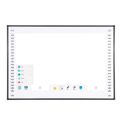 Un tableau blanc interactif intelligent de 83 pouces doté d'une technologie tactile infrarouge et d'une écriture noire