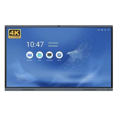 Tableau blanc interactif pour l'éducation intelligente 350 cd/m2 IR lumineux/touch capacitif