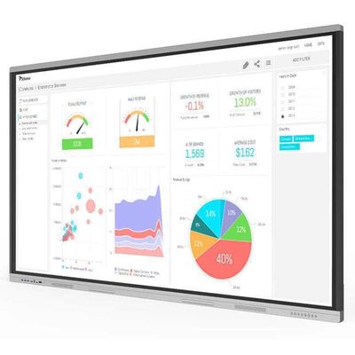 Tableau blanc interactif pour l'éducation intelligente 350 cd/m2 IR lumineux/touch capacitif