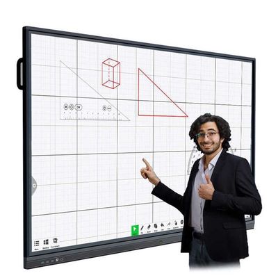 Tableau blanc interactif pour l'éducation intelligente 350 cd/m2 IR lumineux/touch capacitif