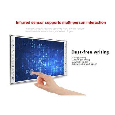 Tableau interactif de 83 pouces avec CPU I3/i5/i7/i9 en option 10 points 60 millions de touches Résolution 3840*2160