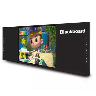 Un tableau numérique intelligent de 75 pouces avec panneau d'écriture plat 4K