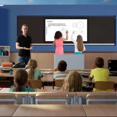 4K 86 pouces tableau blanc numérique intelligent 16 9 rapport d'aspect avec processeur I3/I5/I7/I9
