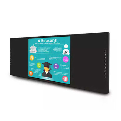 Tableau noir numérique intelligent de 86 pouces avec 16 9 aspect ratio et longueur ≥ 4450 mm pour un environnement d'apprentissage interactif