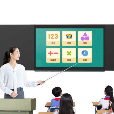 Tableau noir numérique intelligent de 86 pouces avec 16 9 aspect ratio et longueur ≥ 4450 mm pour un environnement d'apprentissage interactif
