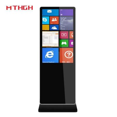 Affichage numérique debout au sol avec Bluetooth Wi-Fi et USB