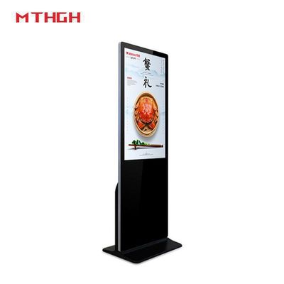 Signage numérique noir de 49 pouces avec connectivité Wi-Fi / Bluetooth / USB et sorties audio / casque pour une sortie audio optimale