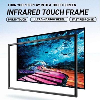 Temps de réponse de 55 pouces 8 ms Écran tactile infrarouge pour applications industrielles