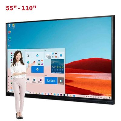 Tableau de présentation interactif à écran tactile collaboratif avec interface Dp et contraste élevé