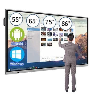 Écran tactile interactif de haute qualité Tableau de démonstration 55 pouces Android 13.0 Version du système