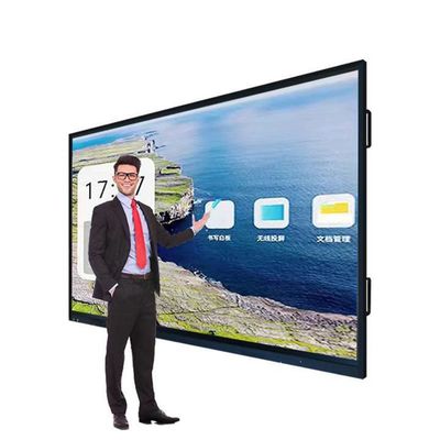 Tableau blanc tactile interactif présentation ultime avec HDMI I / O et OPS PC I9 Solution de connectivité