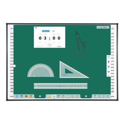 Écran tactile de 120 pouces à 10 points Tableau d'enseignement Mur monté avec des touches rapides