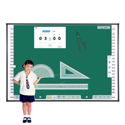 Écran tactile de 120 pouces à 10 points Tableau d'enseignement Mur monté avec des touches rapides