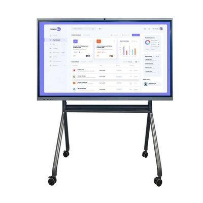 Écran tactile interactif de 65 pouces tableau blanc Panneaux d'écran 4K Affichage intelligent avec points infrarouges 10/20 et Android 13.0