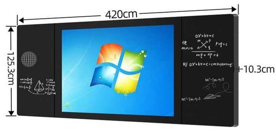 Temps de réponse de 8 ms 86 pouces Smart Digital Nano Interactive Blackboard électronique pour l'éducation et la conférence